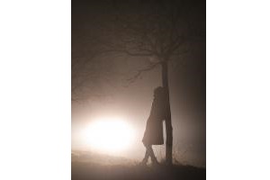 Silhouette im Nebel